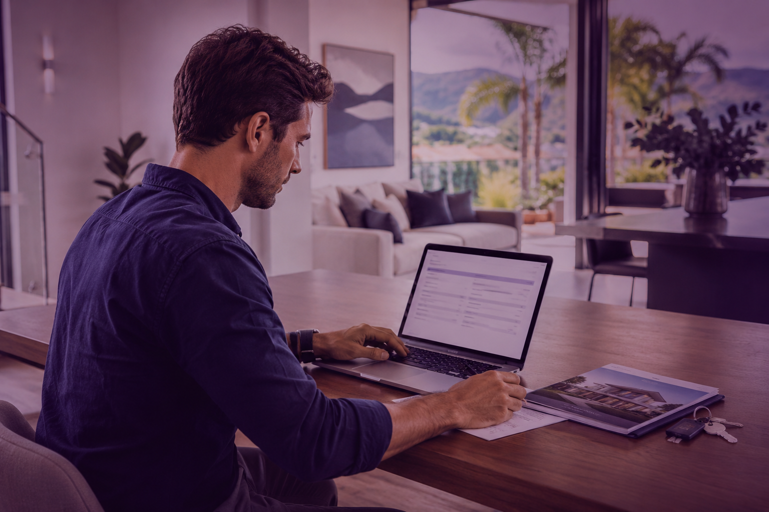 Tenant preparing a rental application in Townsville