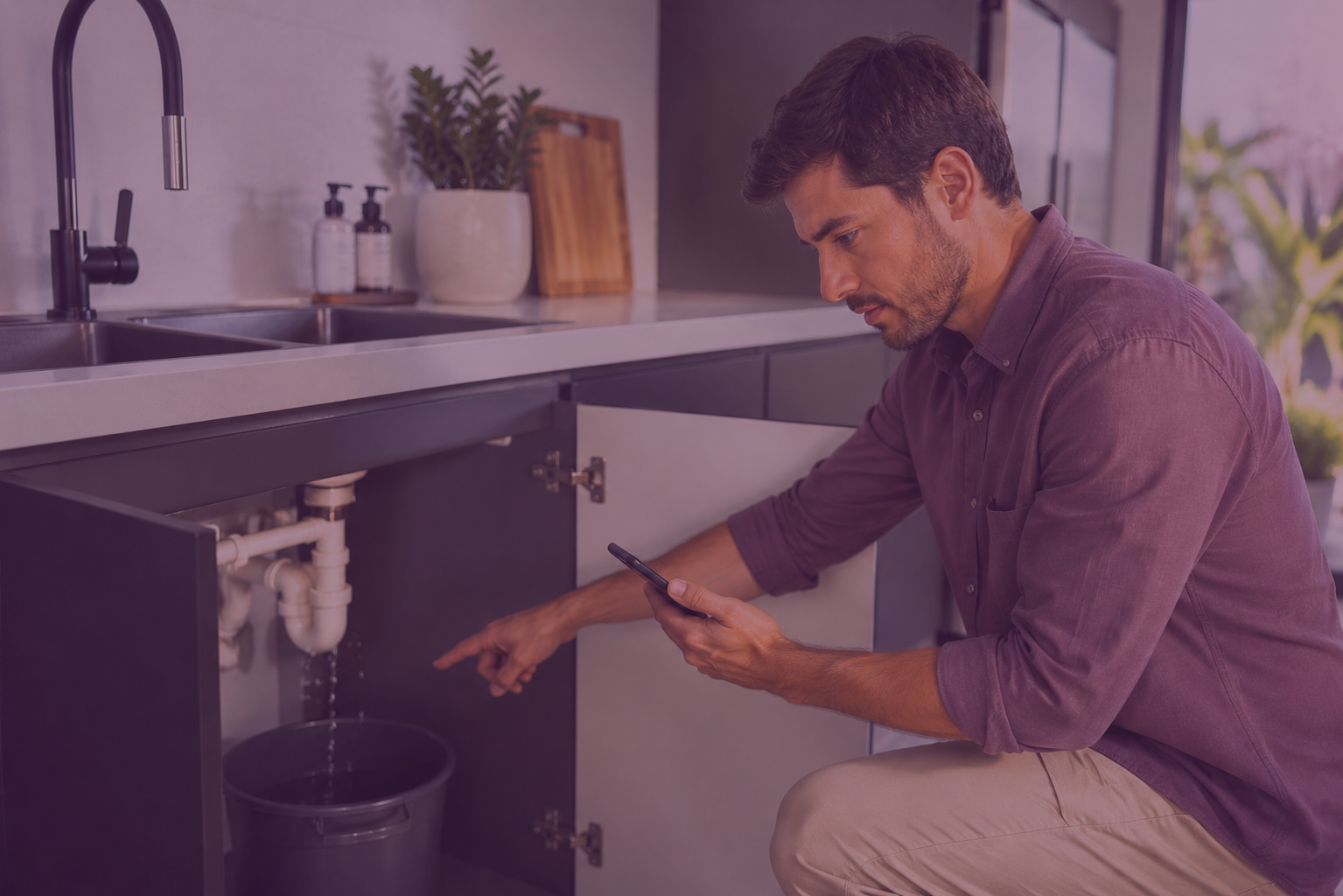 Tenant reporting maintenance issue in a Townsville rental property